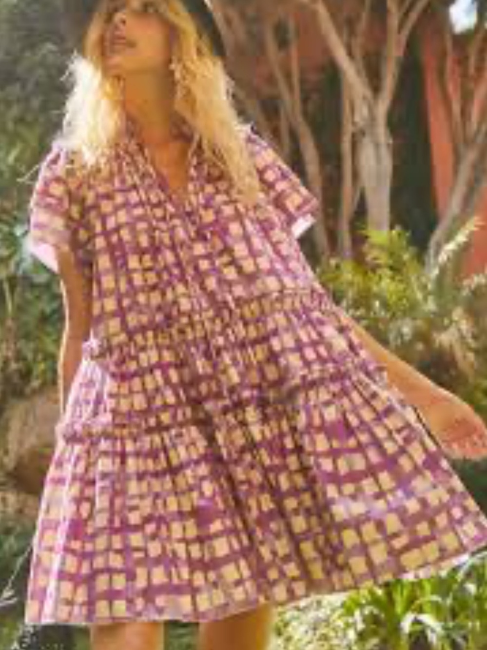 Hunter Bell lavender Cobblestone Merritt Dress